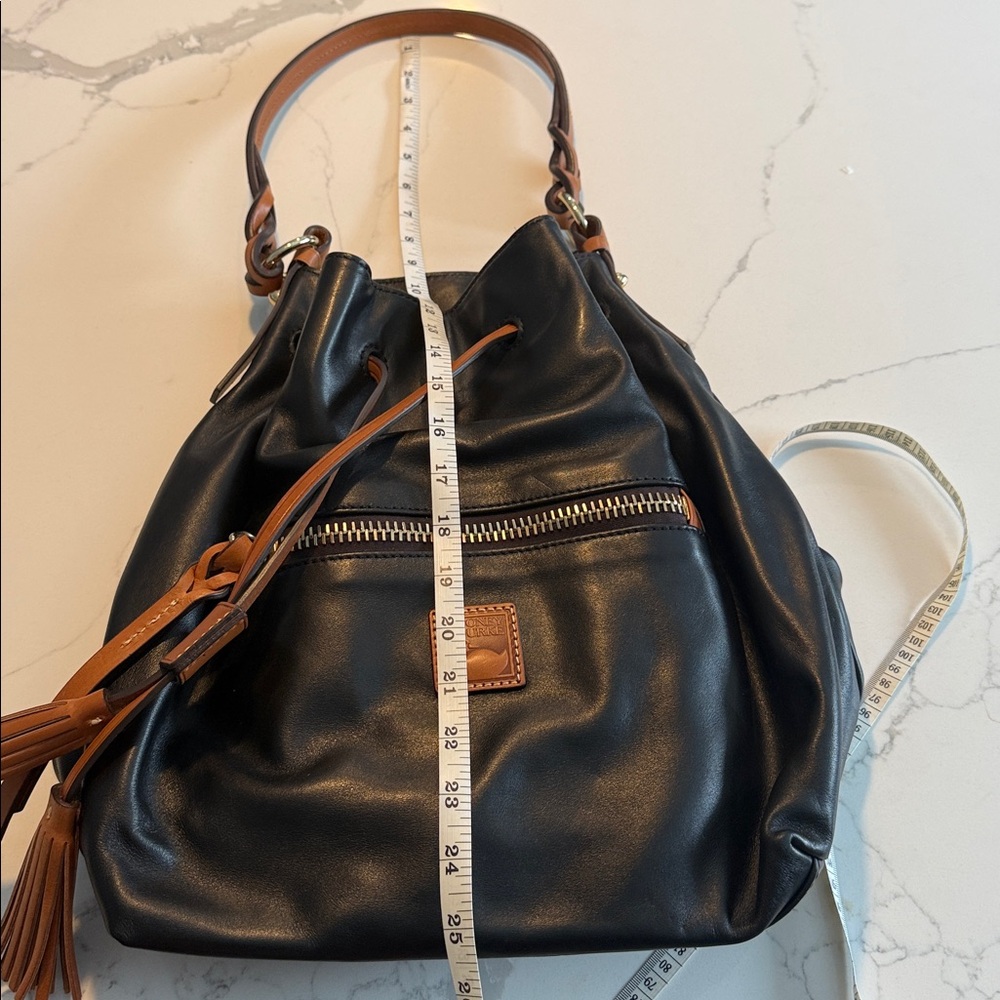 Dooney & Bourke Black and Brown Leather Bag - Picture 7 of 13